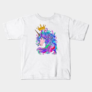 Unicorn Queen Kids T-Shirt